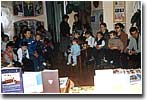 Adults and children participate in the quiz