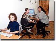 Children study MS Office programs